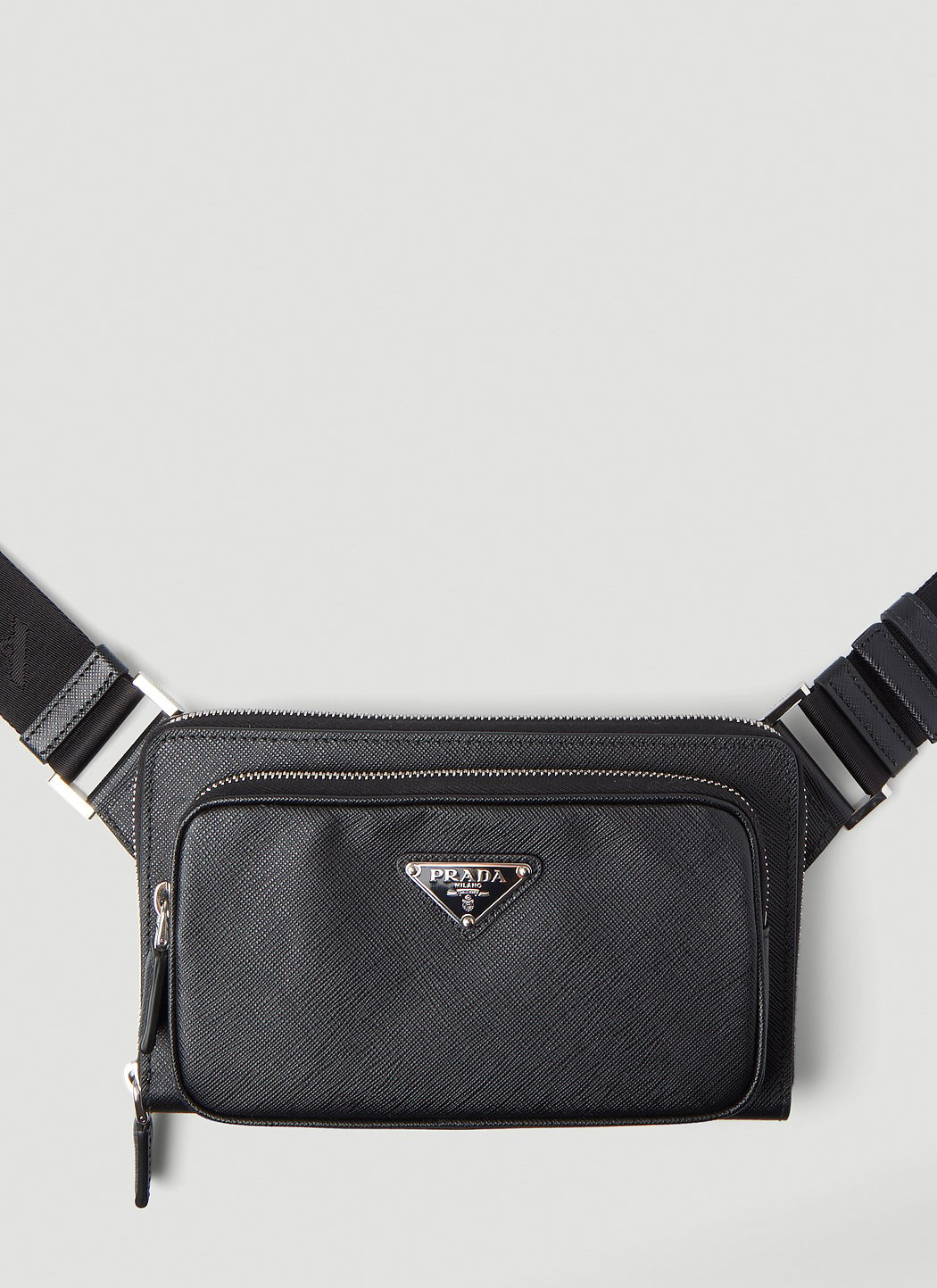Prada Men Logo Motif Woven Beltbag - 1