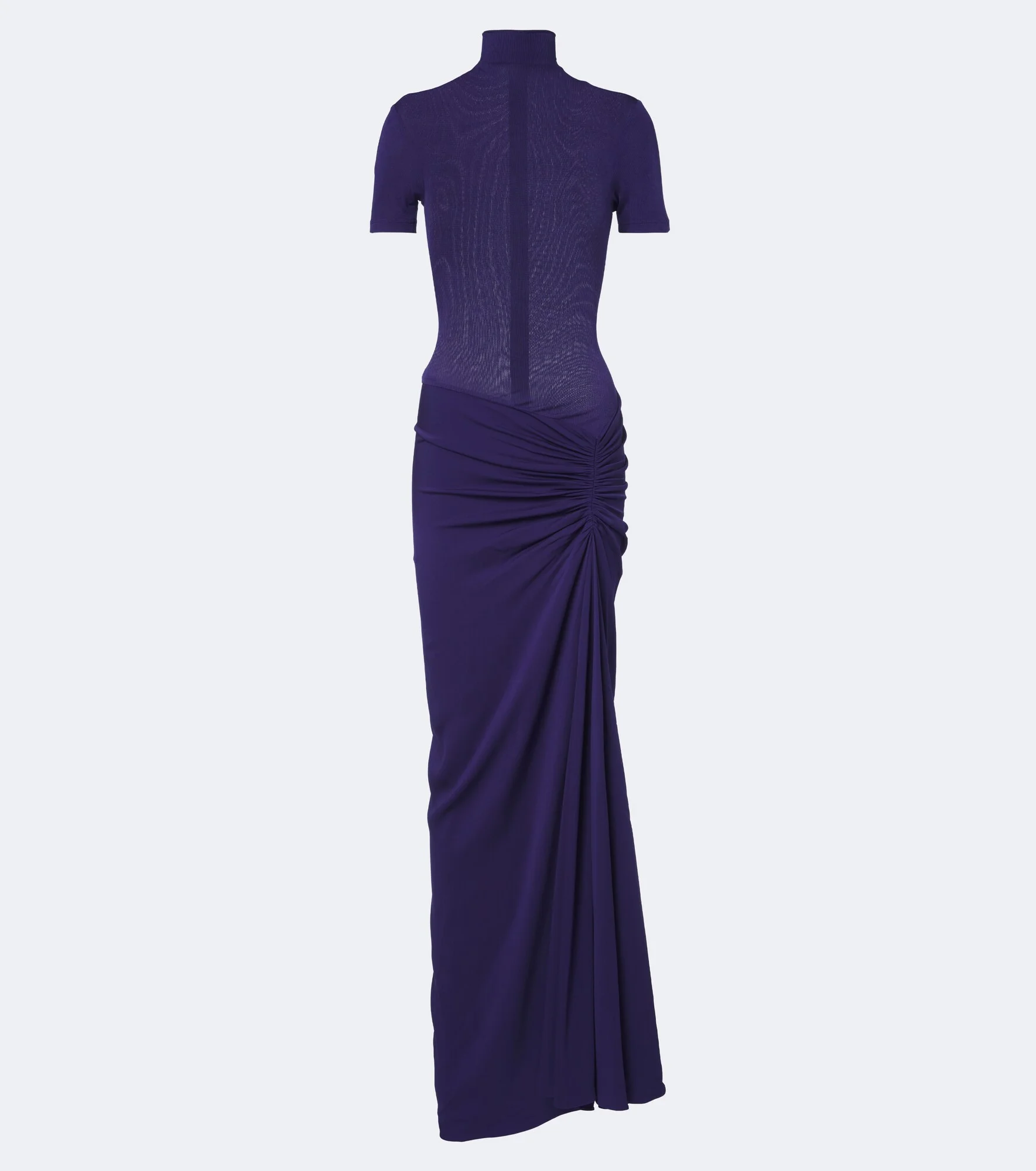Gathered faille gown - 1