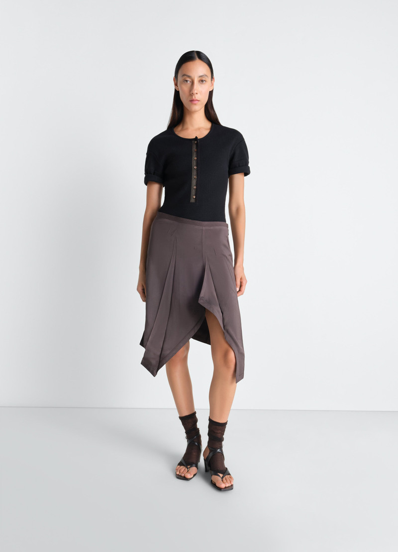 Lemaire CREASED FOULARD SKIRT IN POLY VISCOSE TWILL outlook