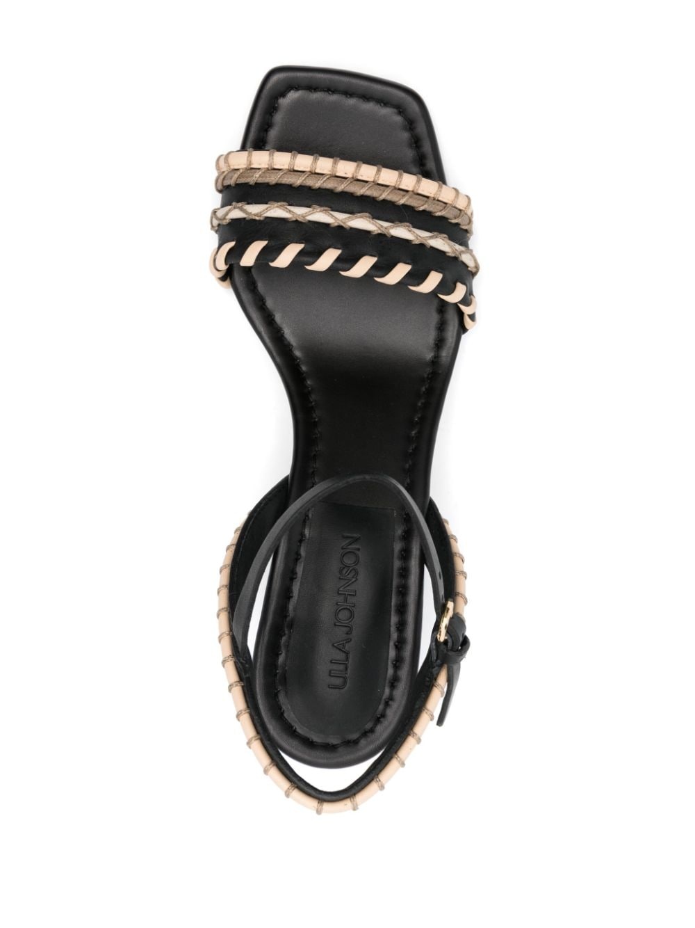 Sofia 70mm interwoven leather sandals - 4