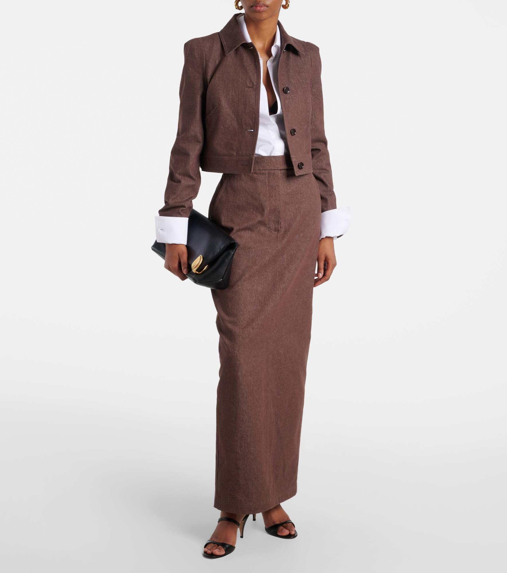 Carpa cropped cotton jacket - 2