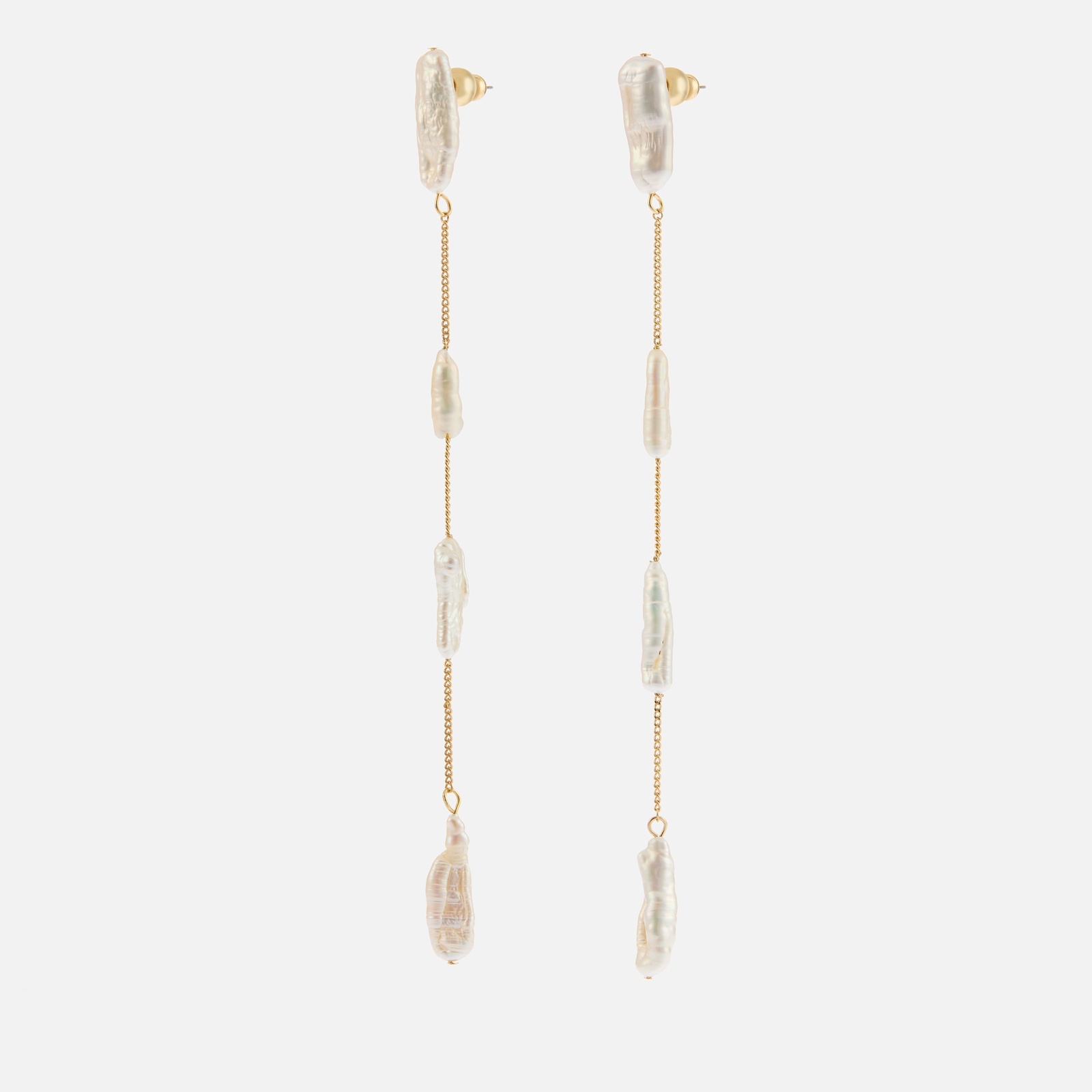 Cult Gaia Amun Gold-Tone Pearl Drop Earrings - 2