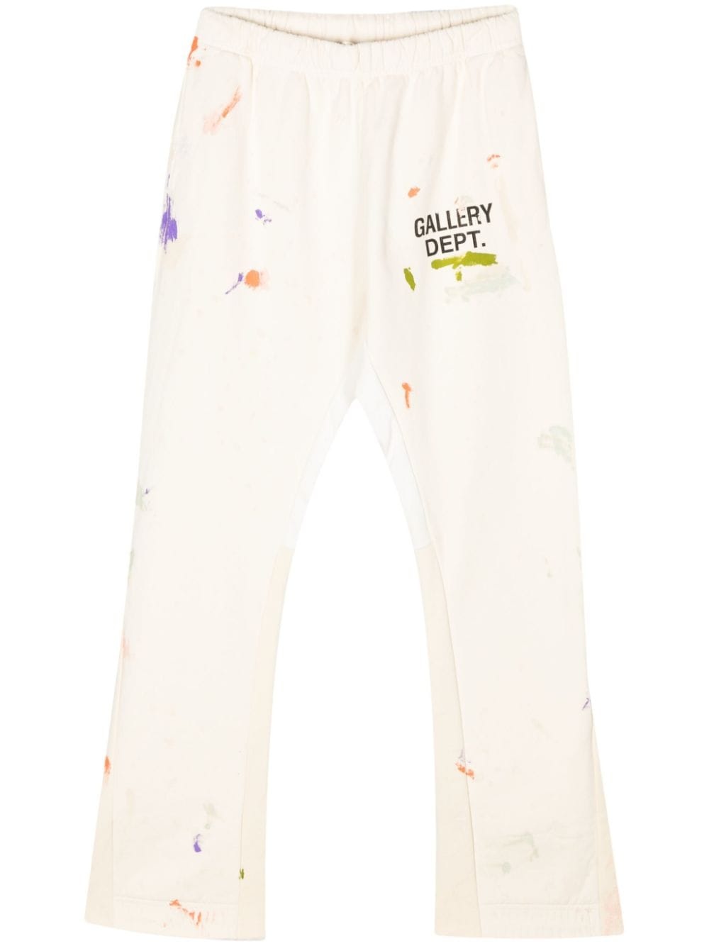 hand-painted flared trousers - 1