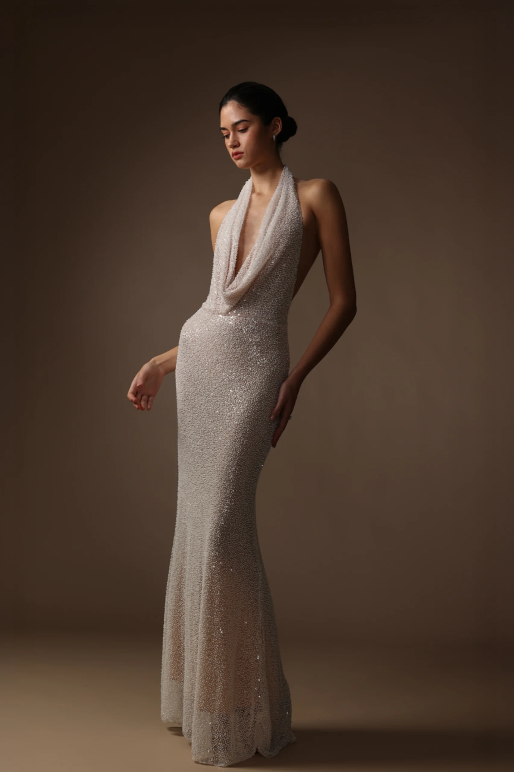 LINDSAY BEADED GOWN - 1