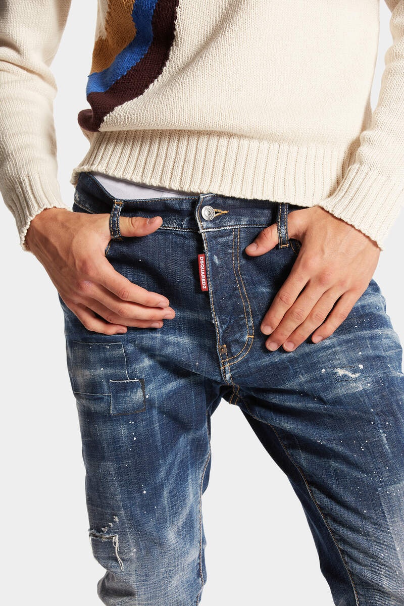 DARK TOPPA WASH SKATER JEANS - 5
