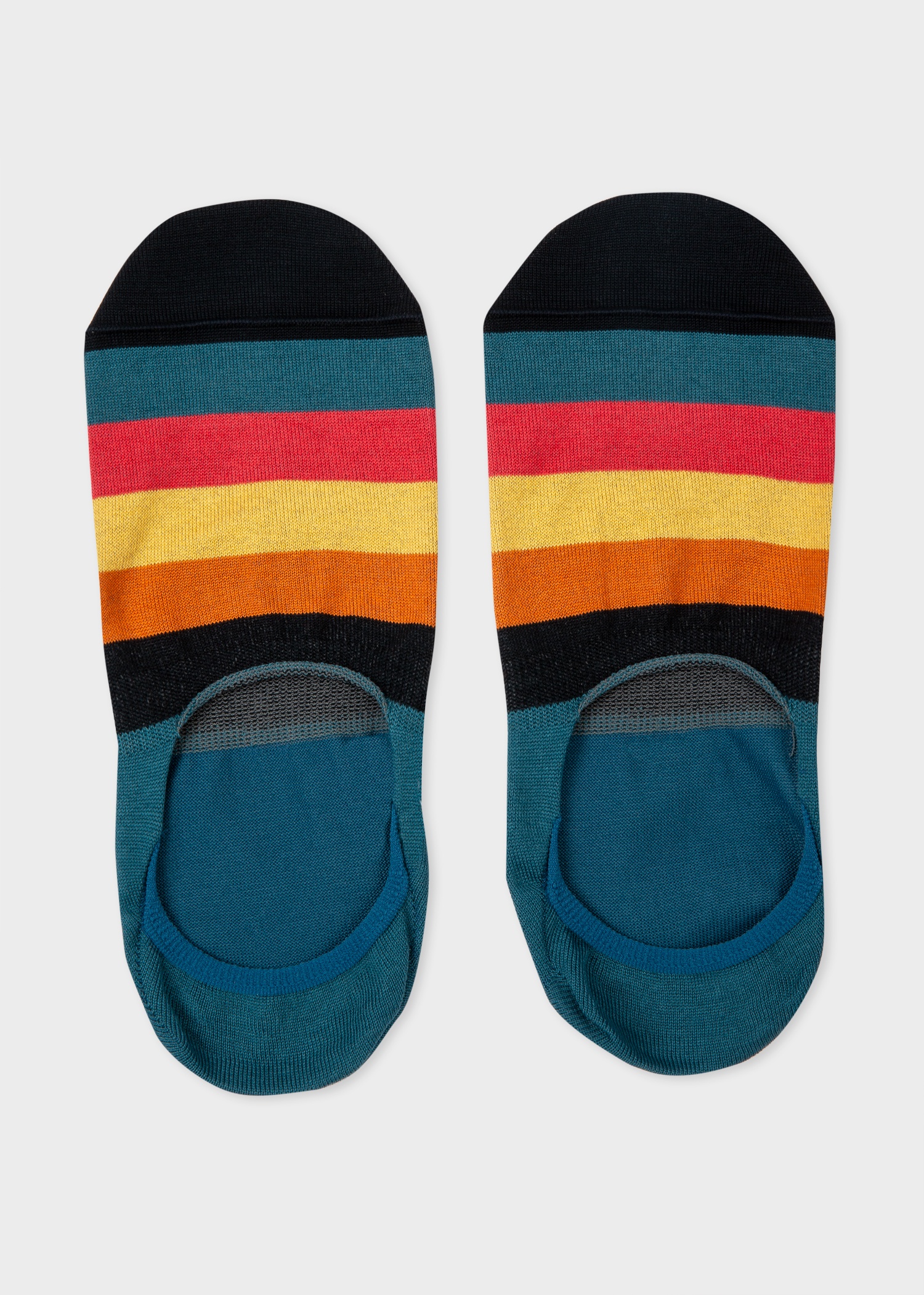 Blue 'Artist Stripe' Loafer Socks - 3