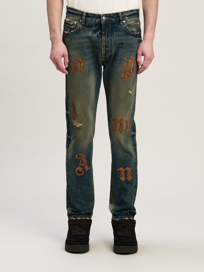 Logo Patches Jeans Loose Fit 3