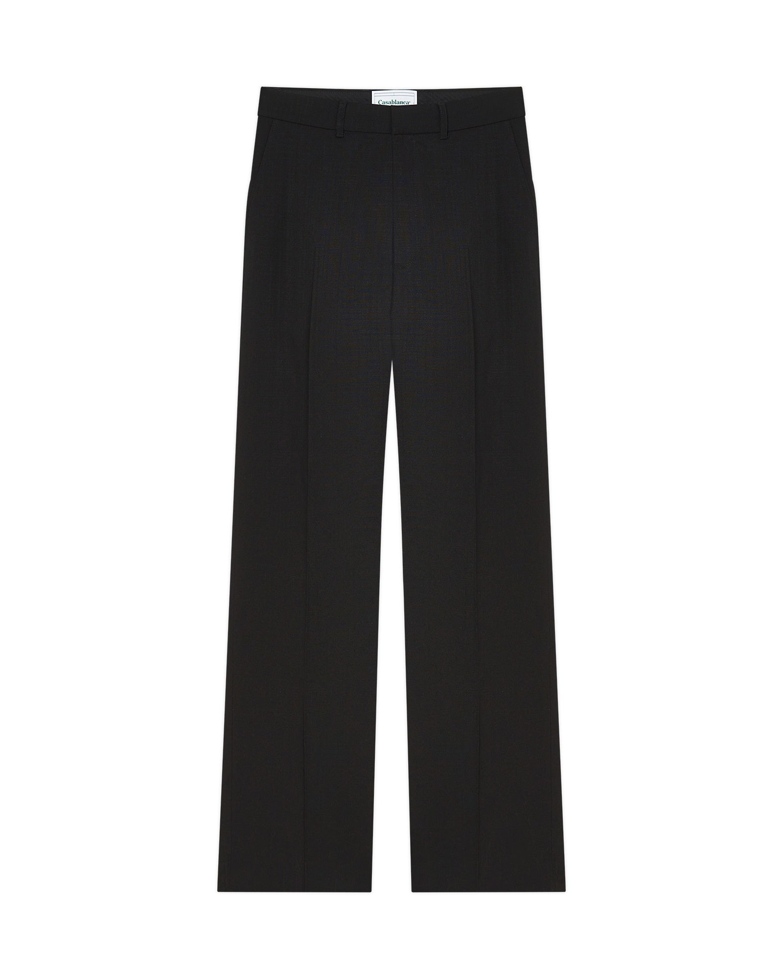 Black Wool Tailoring Trousers - 1