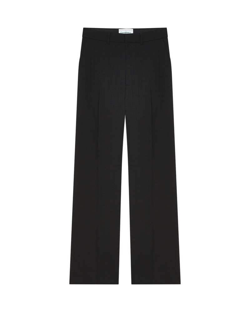 Black Wool Tailoring Trousers 1