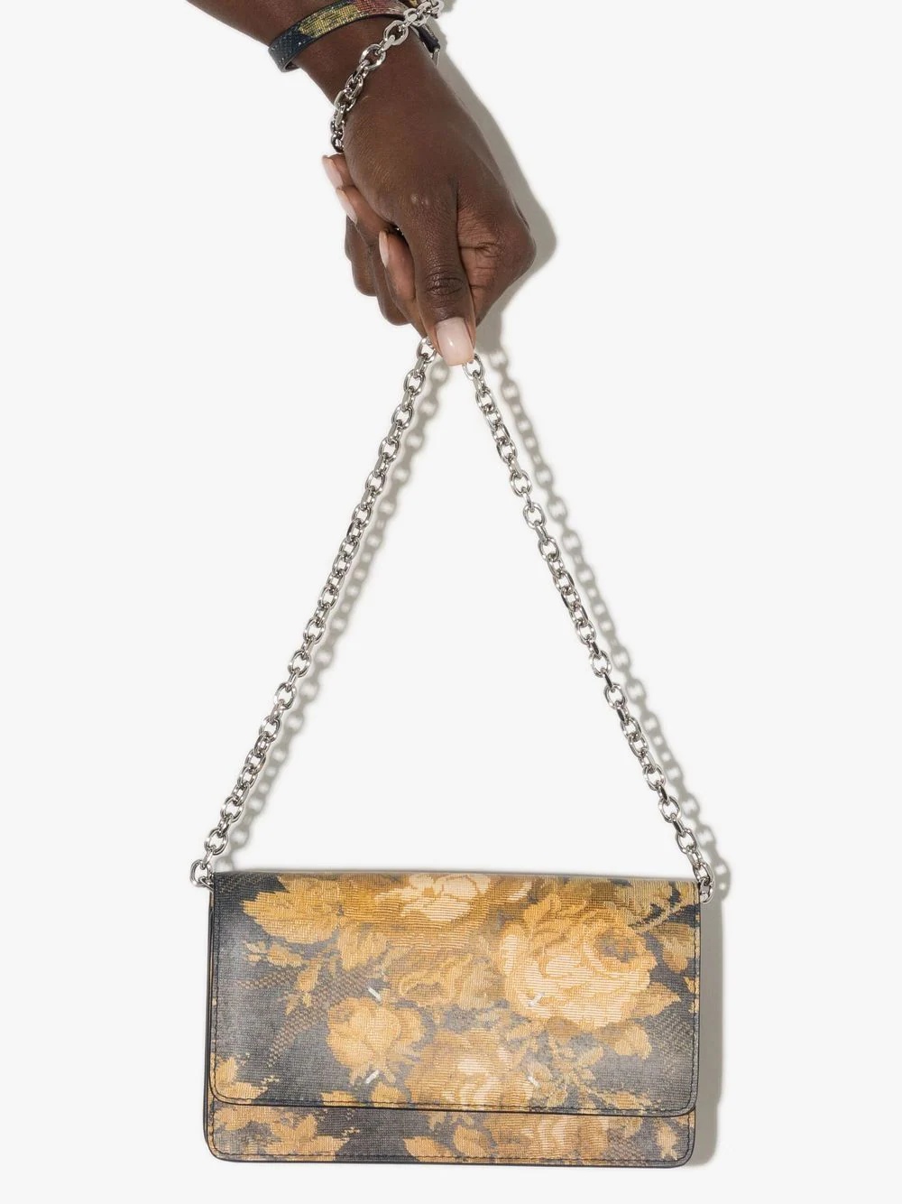 flora-print clutch bag - 4