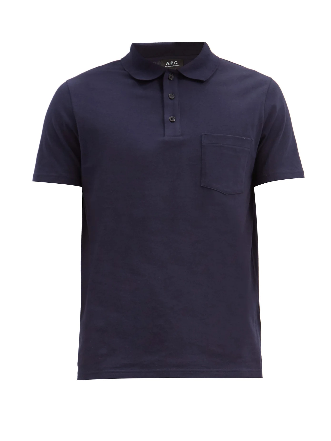 Archie cotton-jersey polo shirt - 1