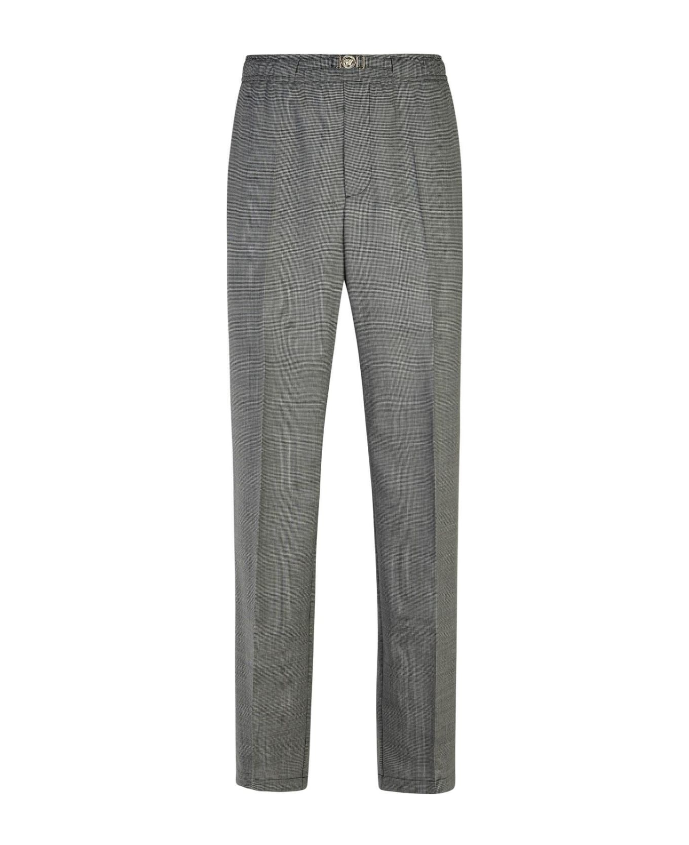 Grey Virgin Wool Trousers - 1