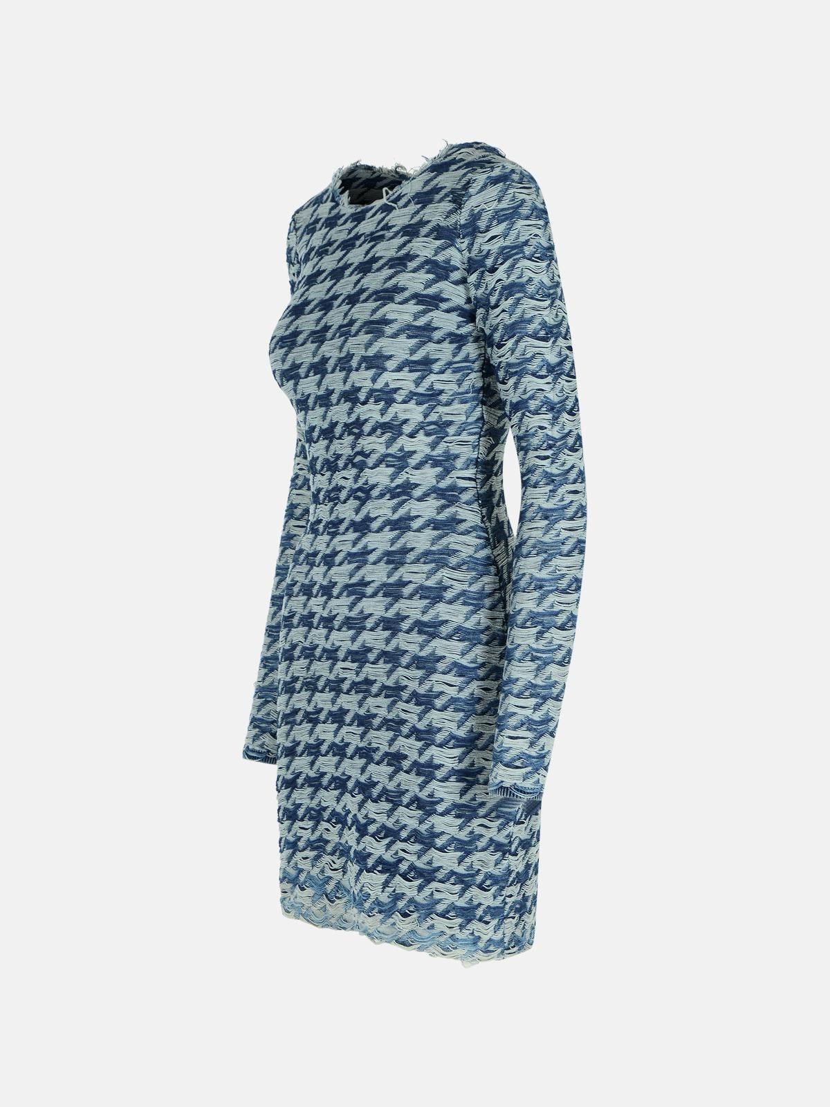 TWO-TONE COTTON DRESS - 2