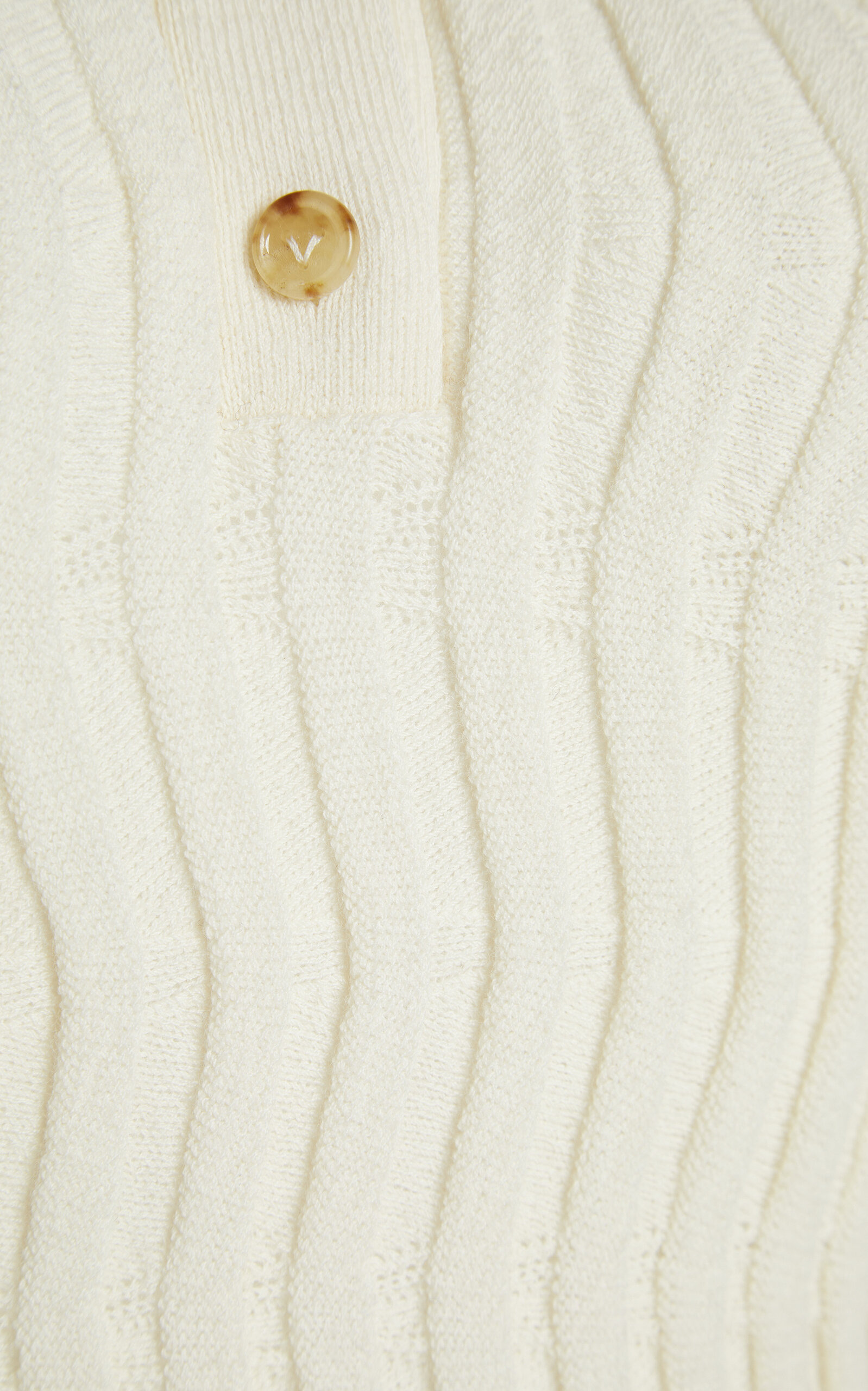Ribbed-Knit Wool Polo Top multi - 5