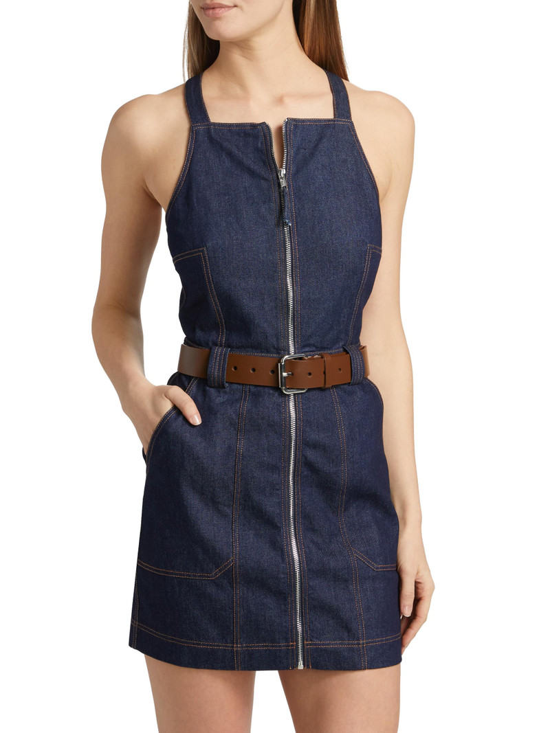 Women's Andri Belted Utility Minidress - Indigo 3