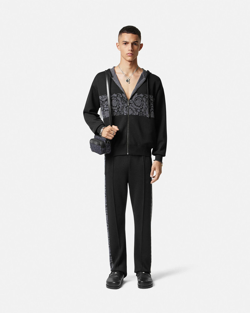 VERSACE Barocco Jacquard Knit Pants outlook