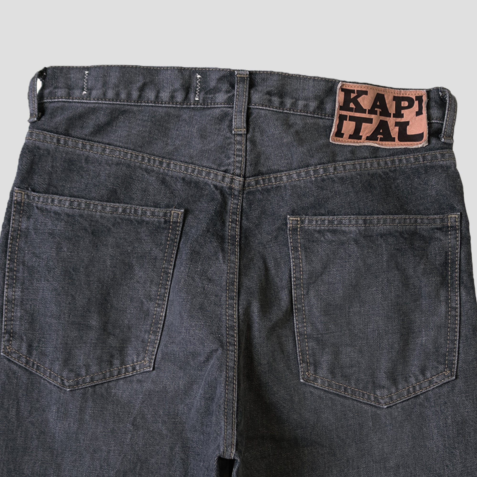 14oz BLACK DENIM 5P FLARE JEANS - 5