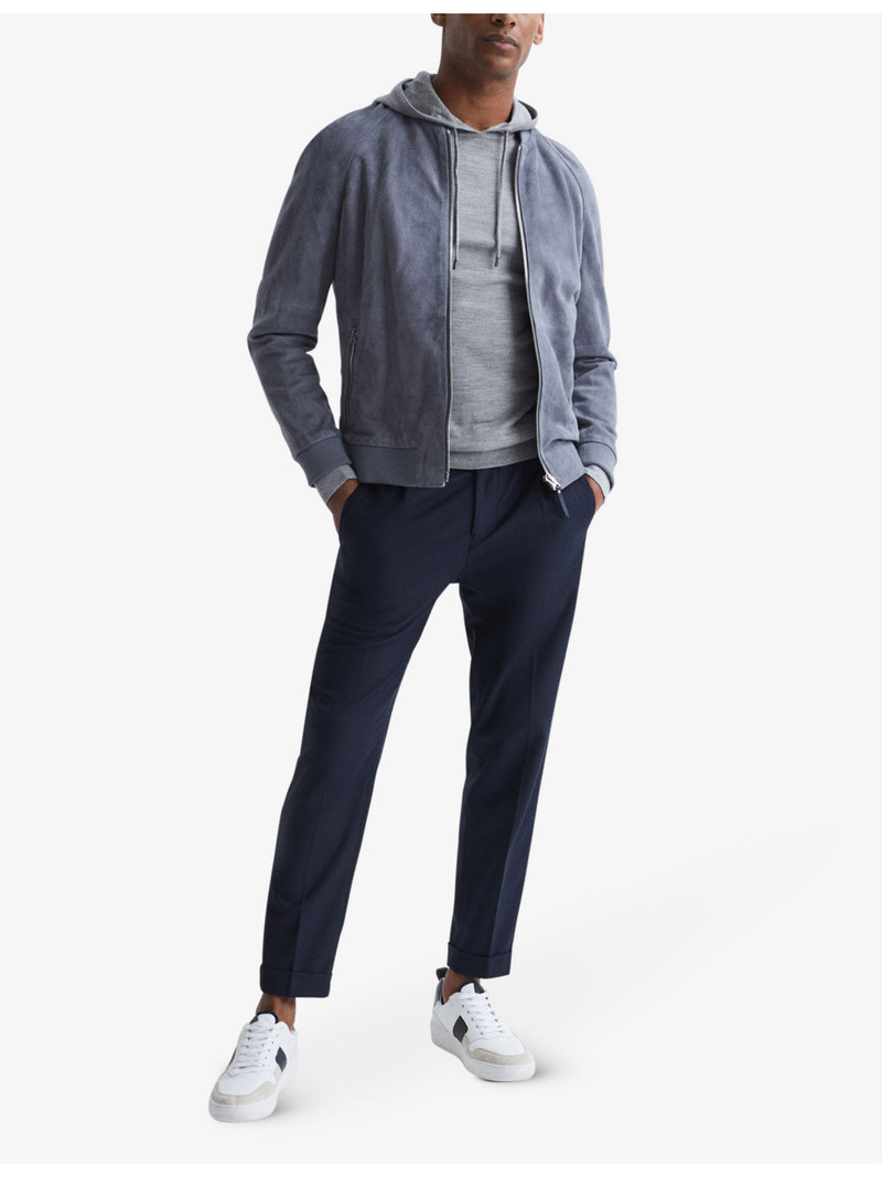 REISS Holland wool knit hoody outlook