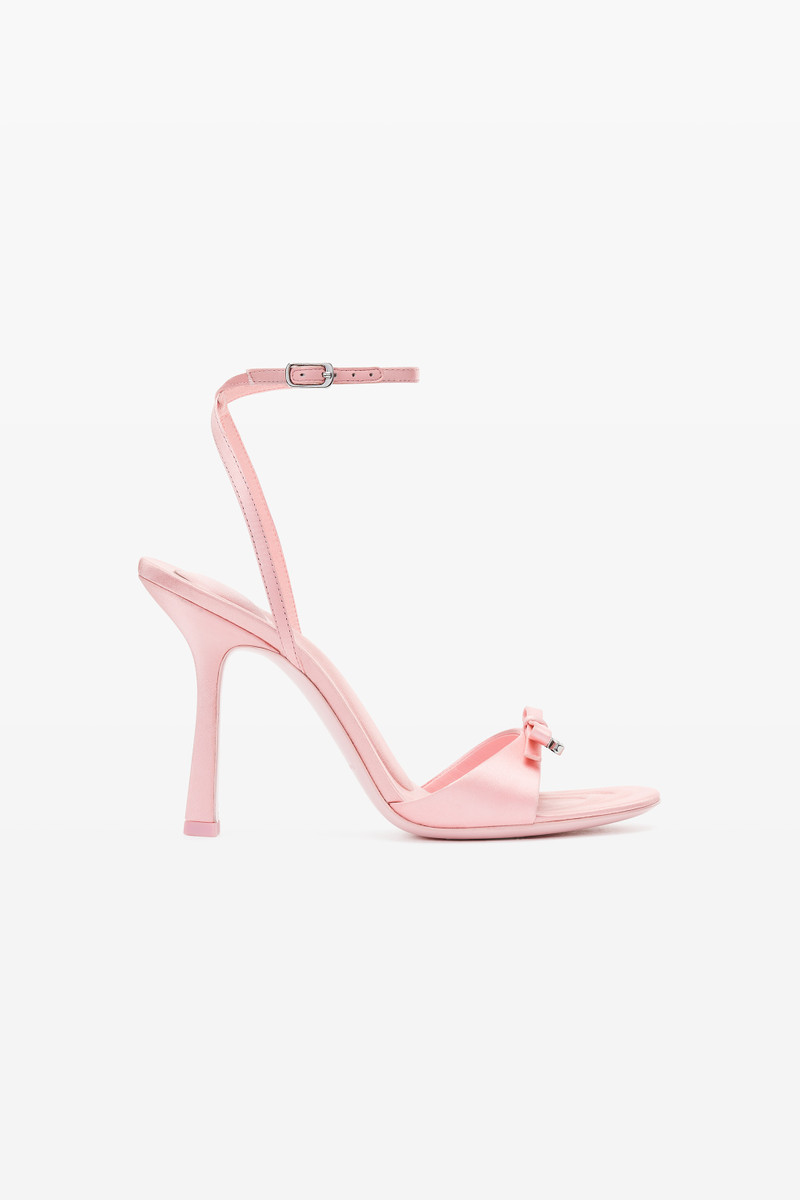 DAHLIA 105 BOW SANDAL IN SATIN 1