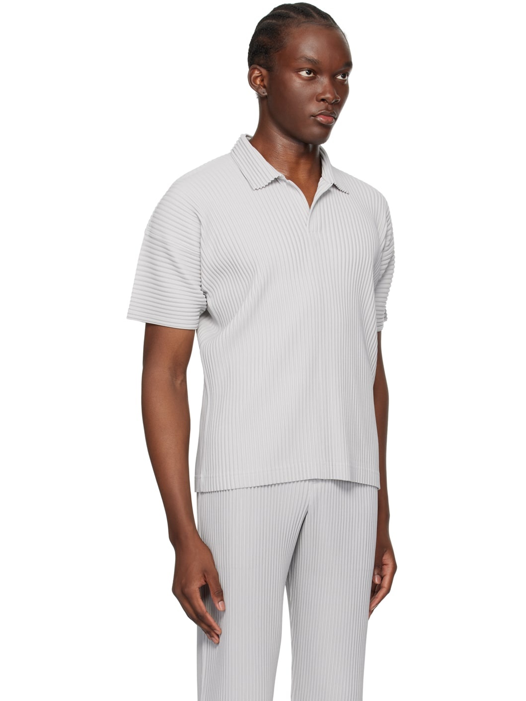 Gray Basics Polo - 2