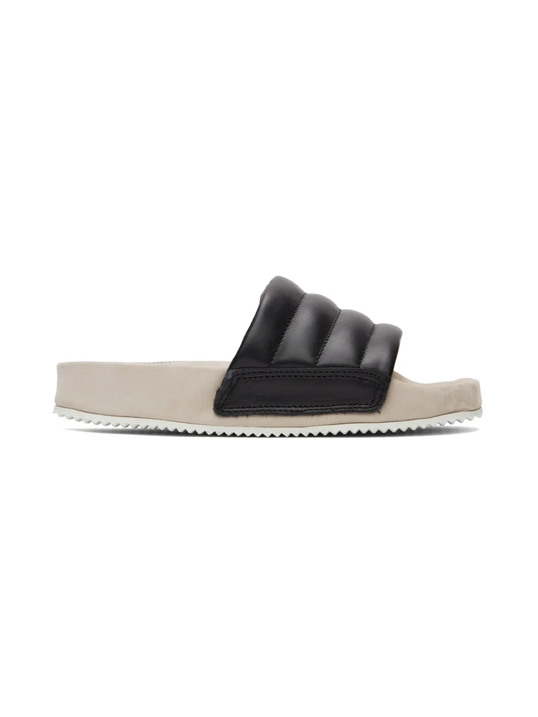 Black Pause Puff Sandals - 1