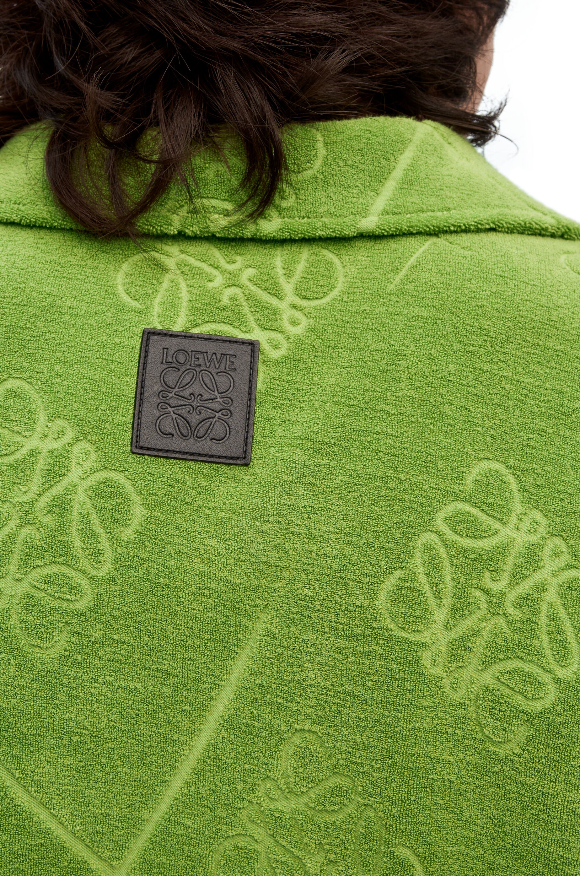 Anagram jacquard polo top in cotton - 5