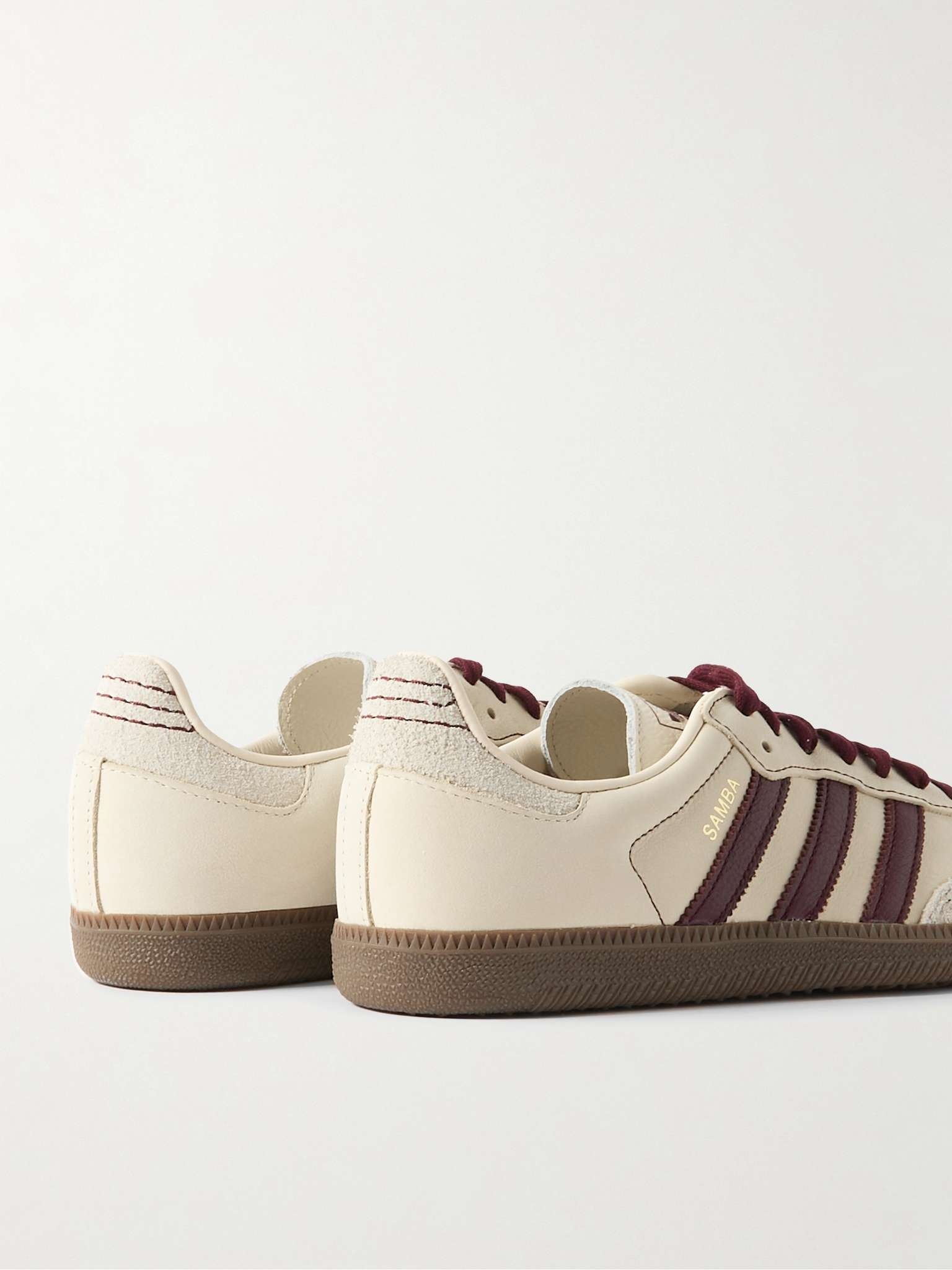 Samba OG Suede-Trimmed Leather Sneakers - 5