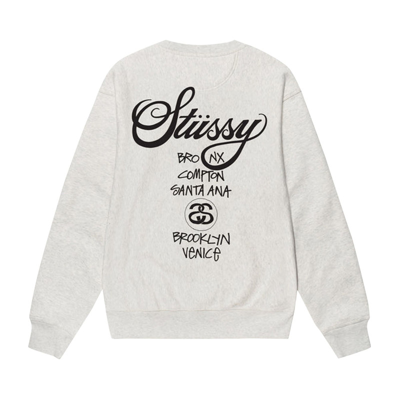 Stüssy Stussy World Tour Crew 'Ash Heather' outlook