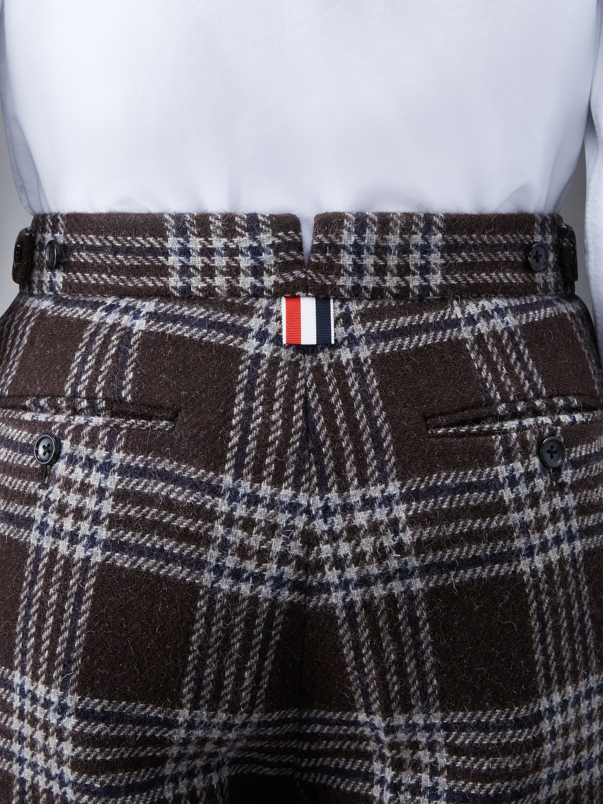 Prince of Wales British Wool Single Pleat Short - 4