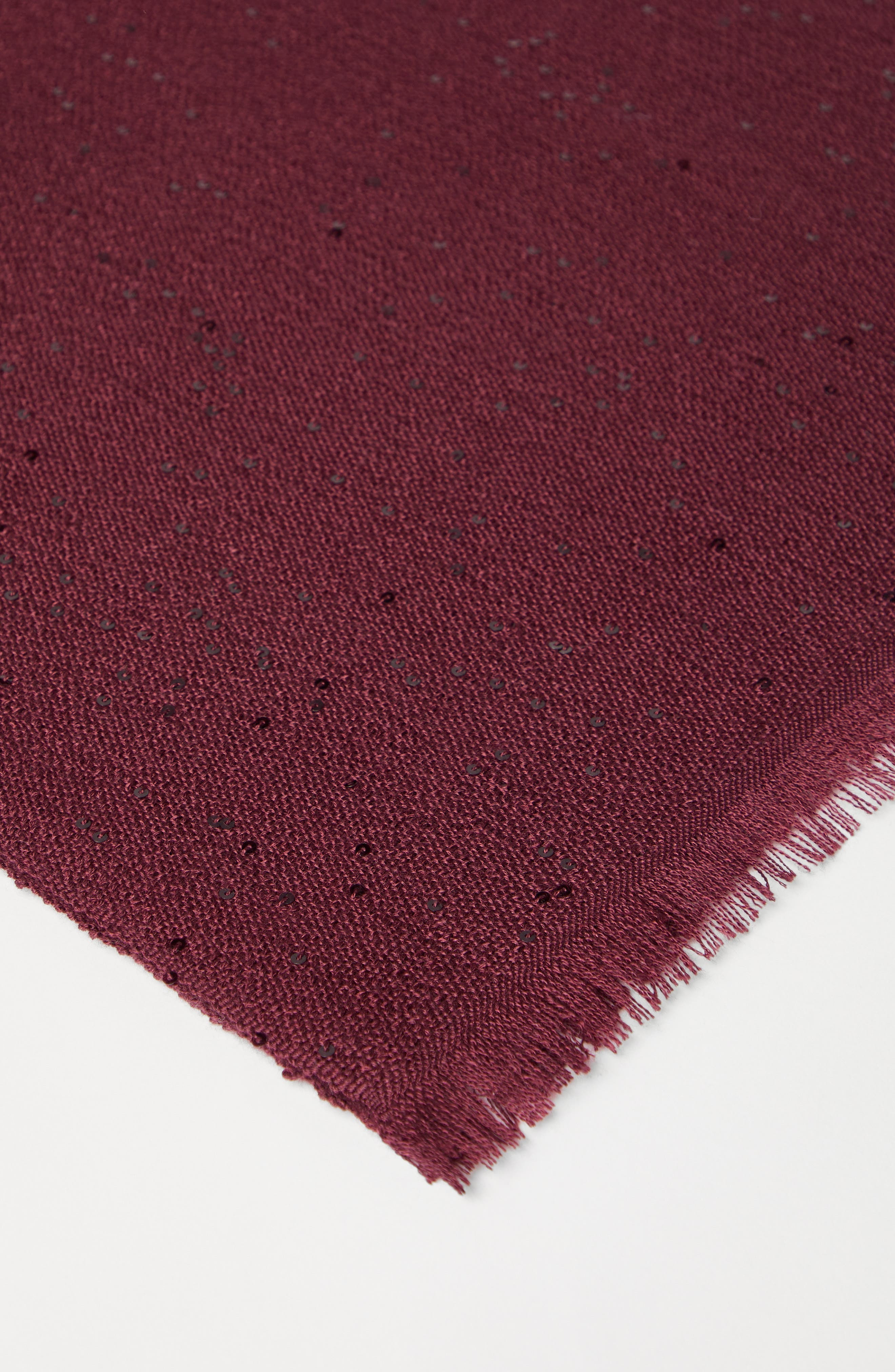 Brunello Cucinelli Cashmere and silk Diamond yarn scarf in Amaranth at Nordstrom - 3