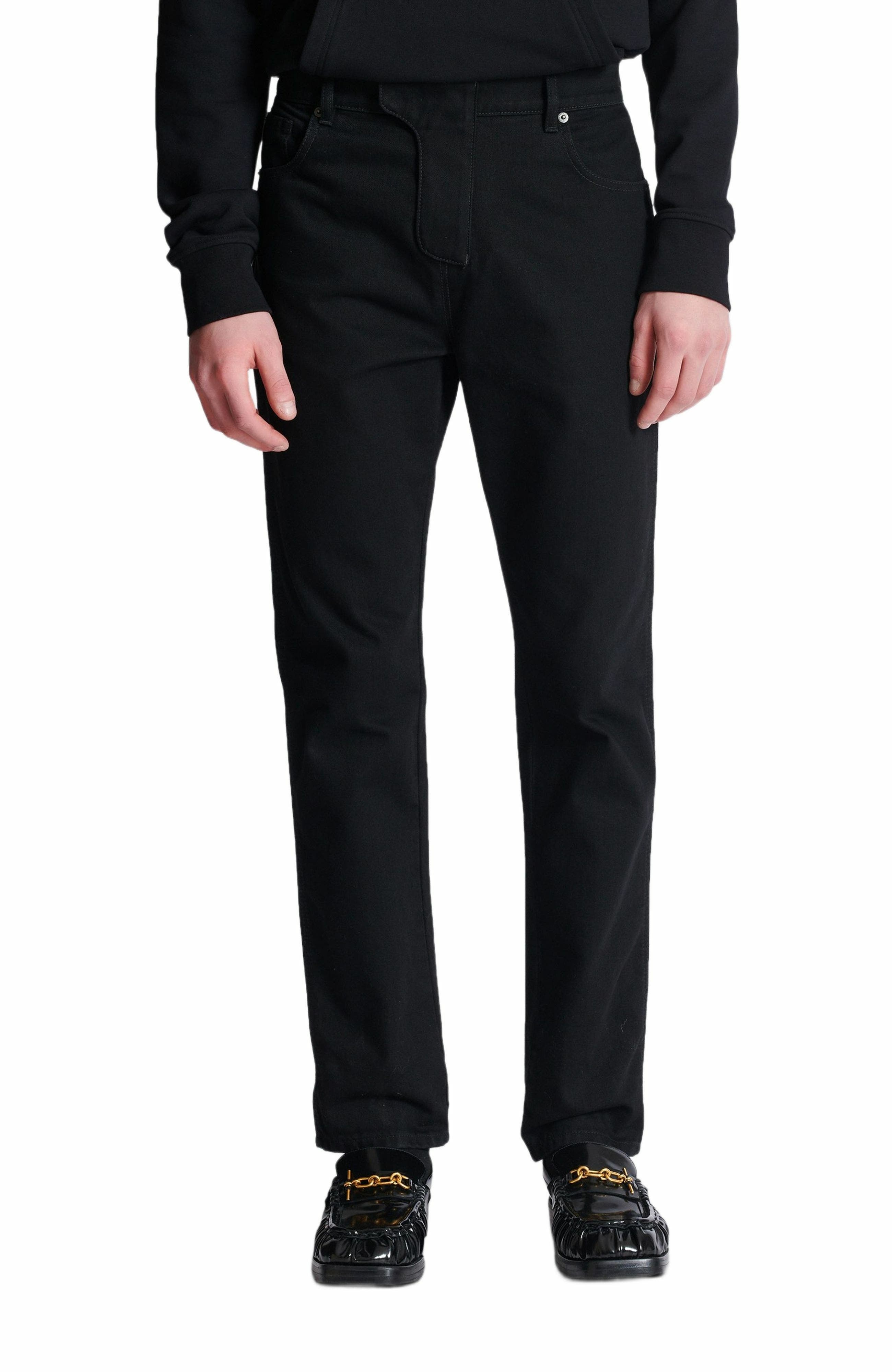 Balmain Regular-fit denim jeans in Black at Nordstrom - 7