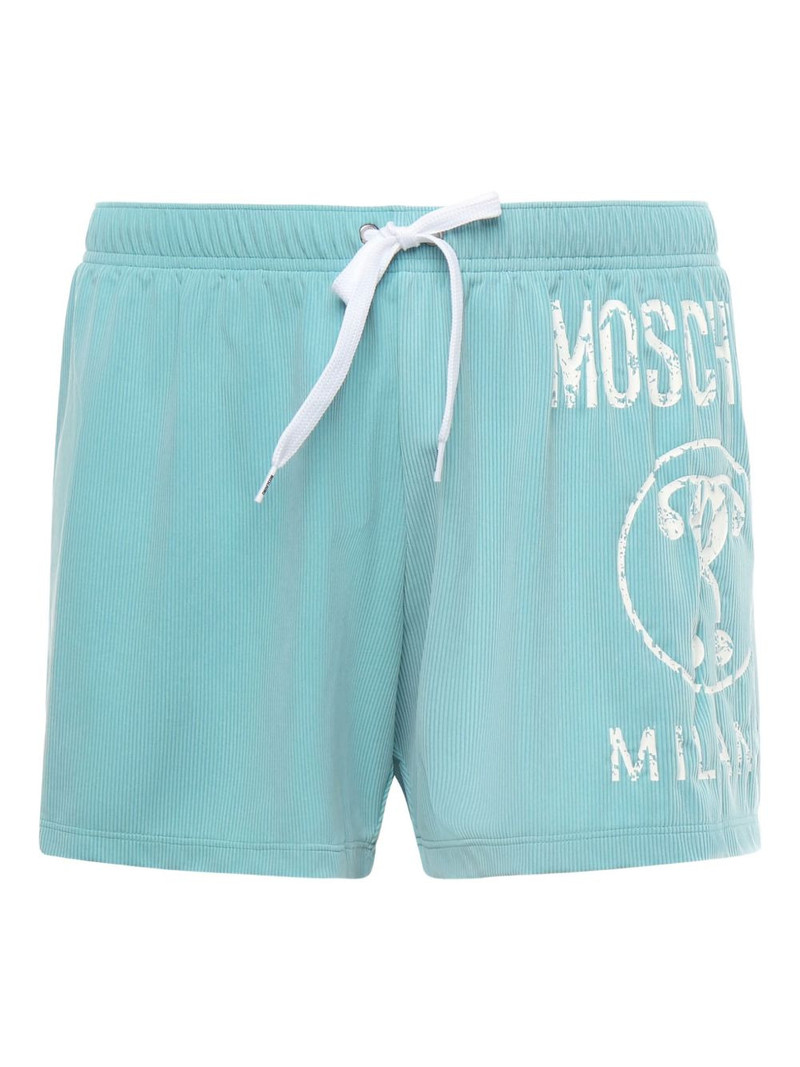 logo-print swim shorts 1