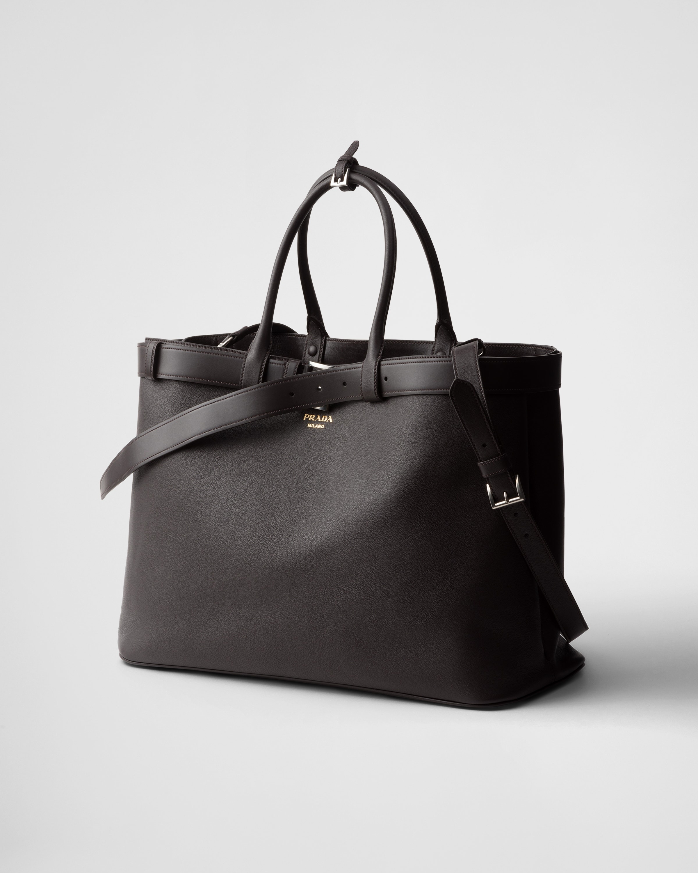 Prada Buckle leather bag with belt - 3