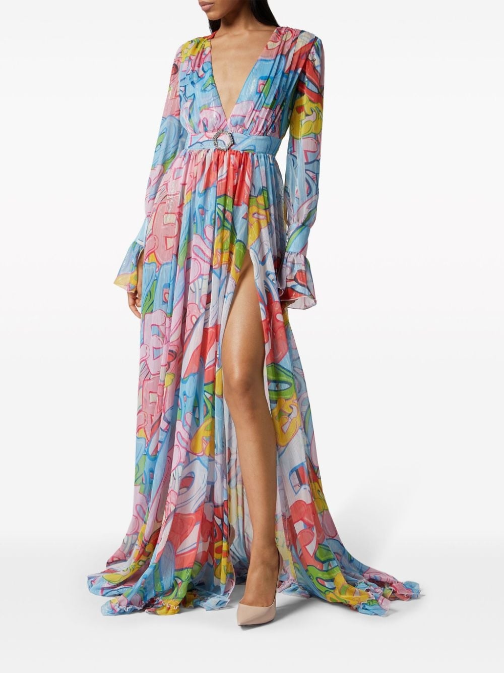 Bombing Graffiti-print maxi dress - 2