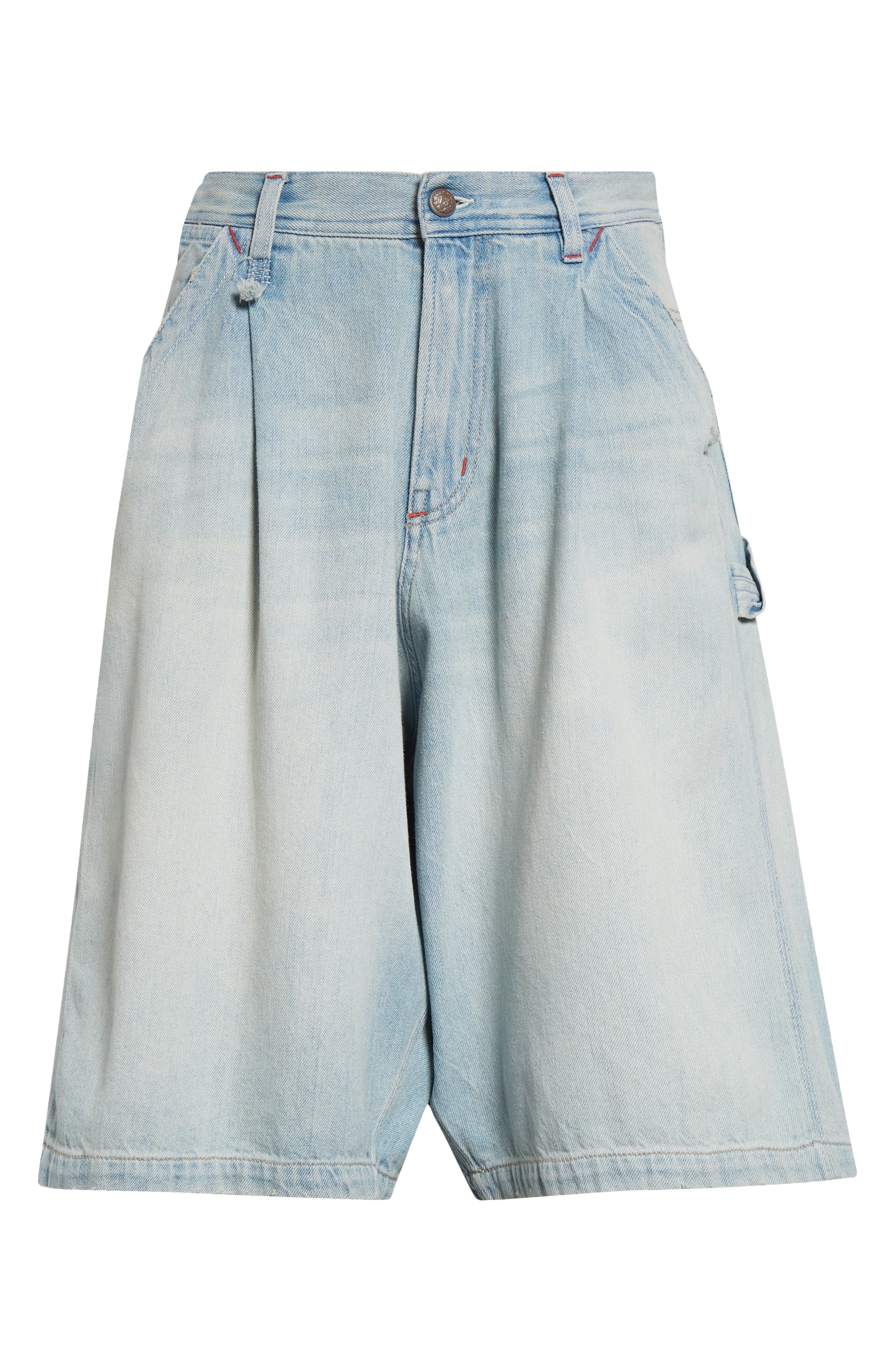 R13 Jesse Denim Carpenter Shorts in Toni Blue at Nordstrom - 6