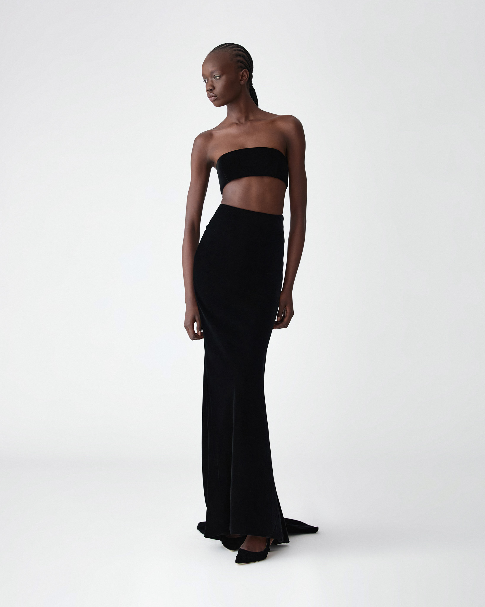 Velvet Bandeau Top - 4