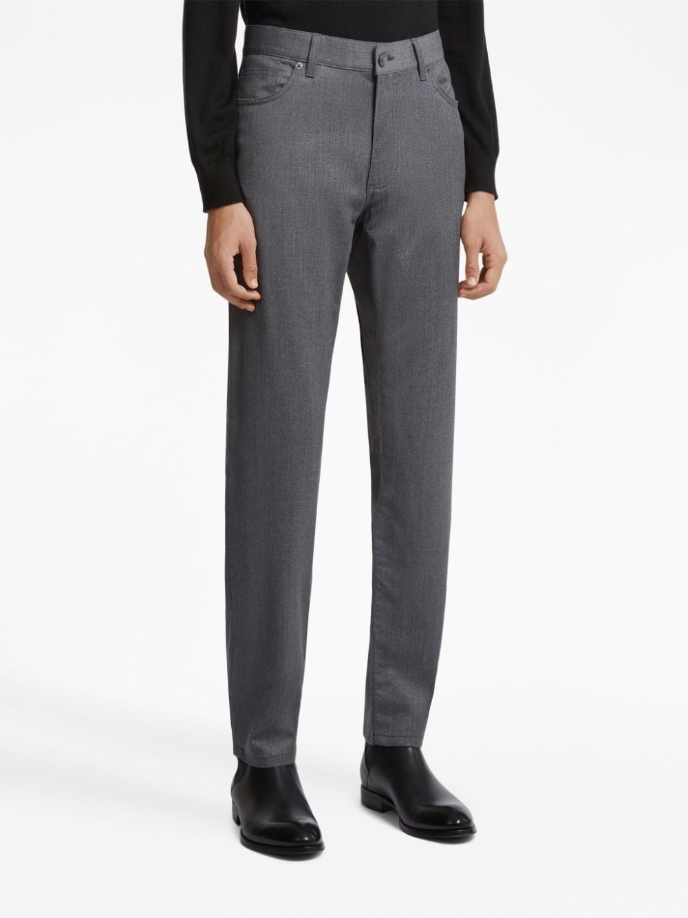 Roccia stonewashed wool trousers - 2