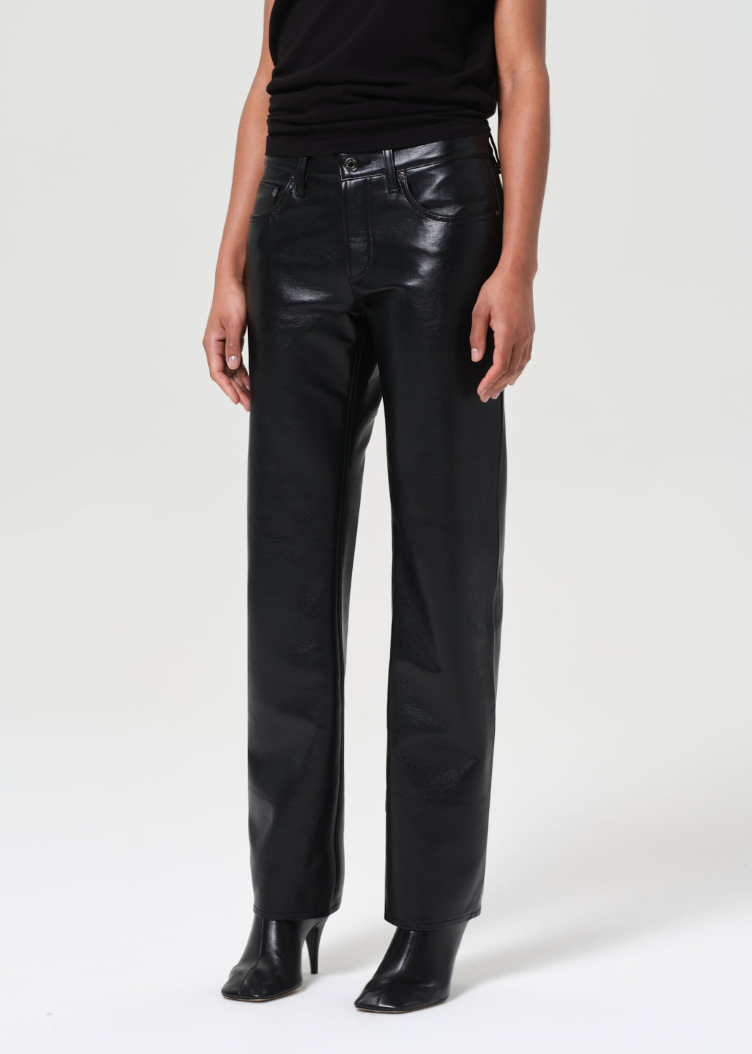 LOW RISE SLIM (RECYCLED LEATHER) IN DETOX - 5