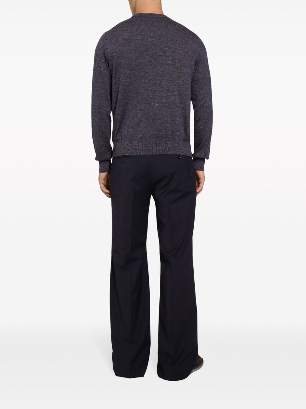 mÃ©lange-effect crew-neck jumper - 4