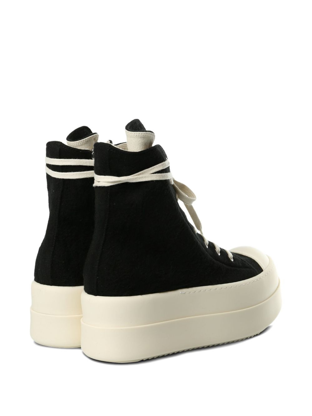 lace-up platform sneakers - 3