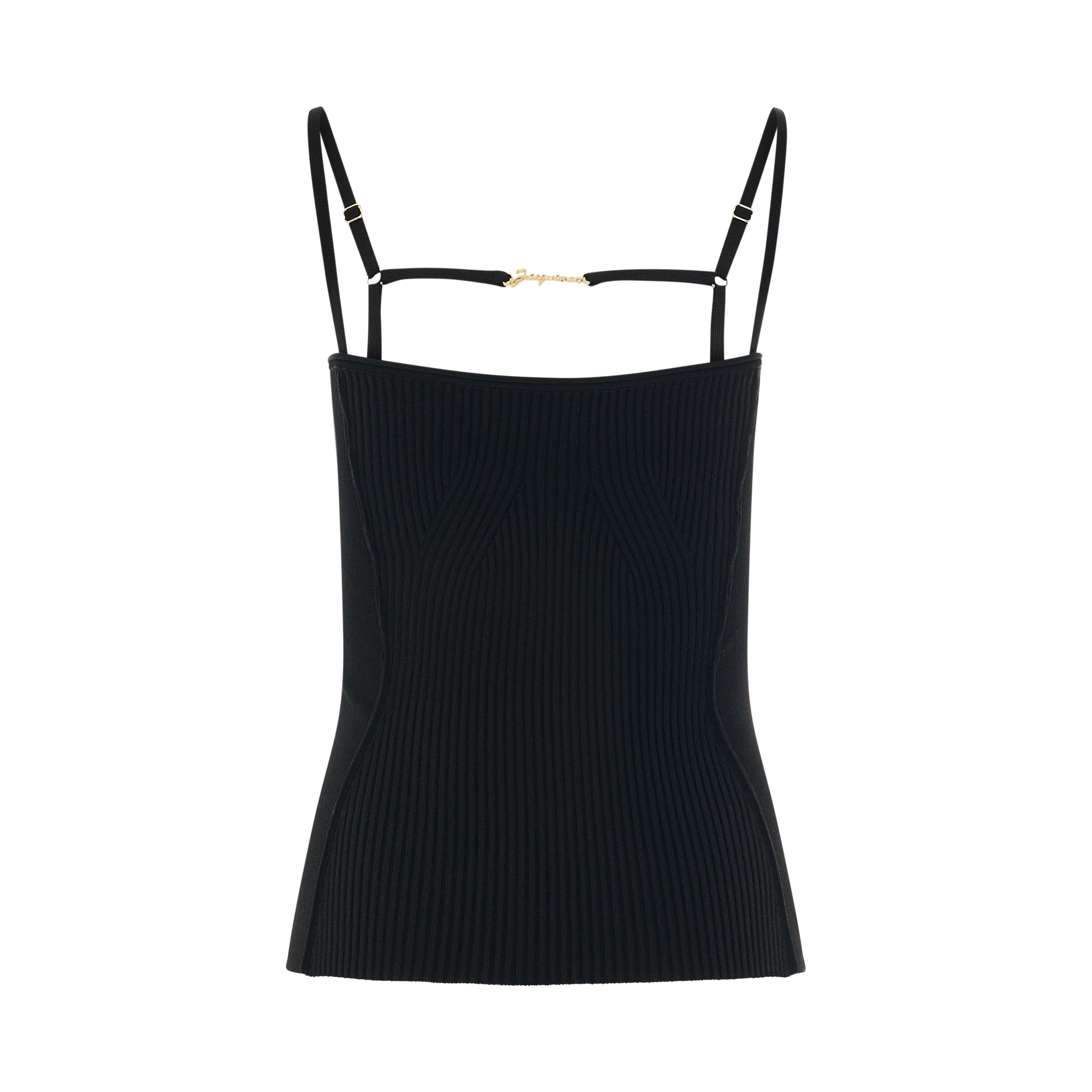 Sierra Sleeveless Lingerie Top in Black - 4