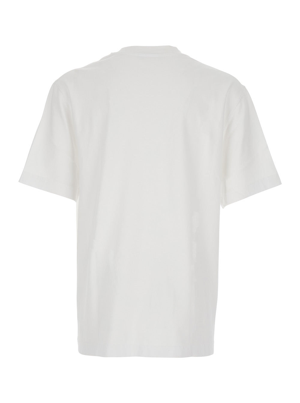 Jacquemus Men 'Le T-Shirt Gros Grain' White T-Shirt With Logo Patch On The Front In Cotton Man - 2