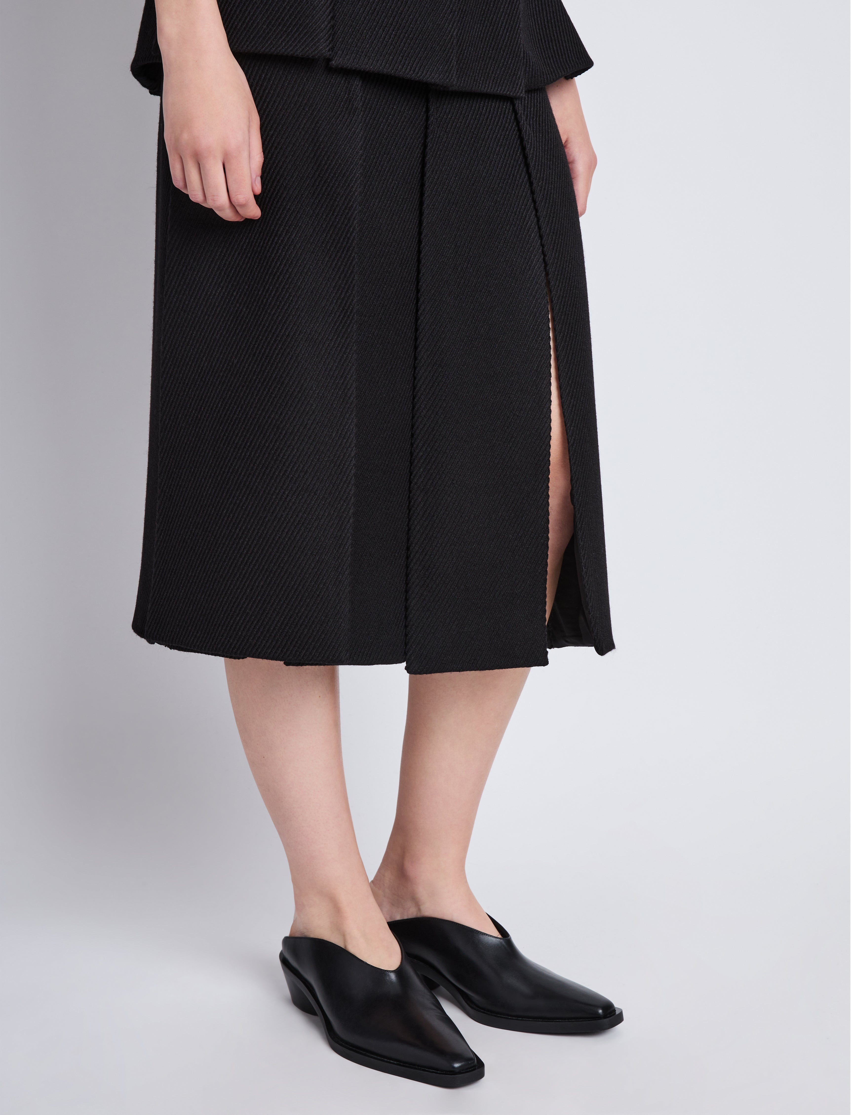 Diane Skirt in Wool Twill - 5