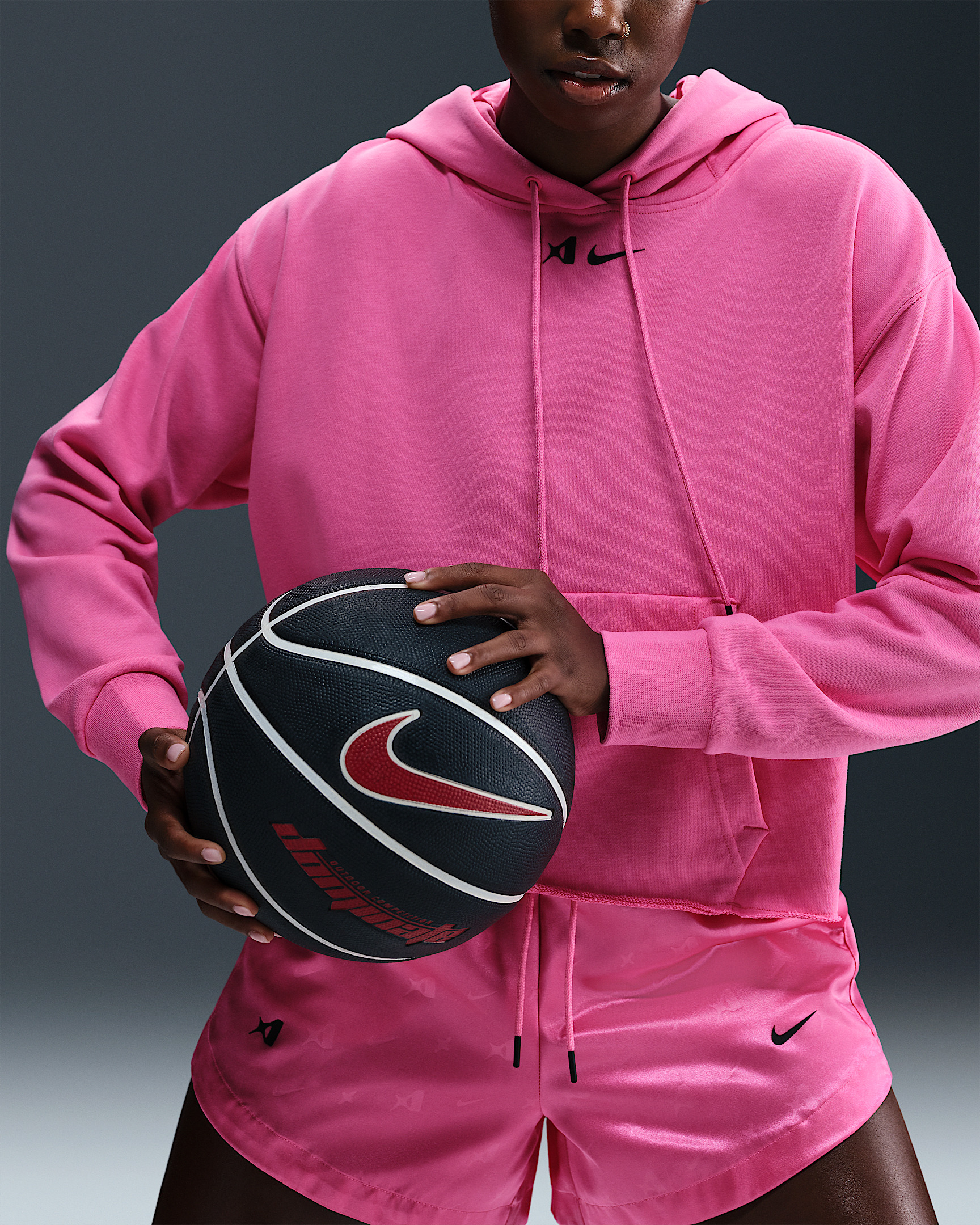 A'ja Wilson Women's Oversized Cropped Basketball Hoodie - 3
