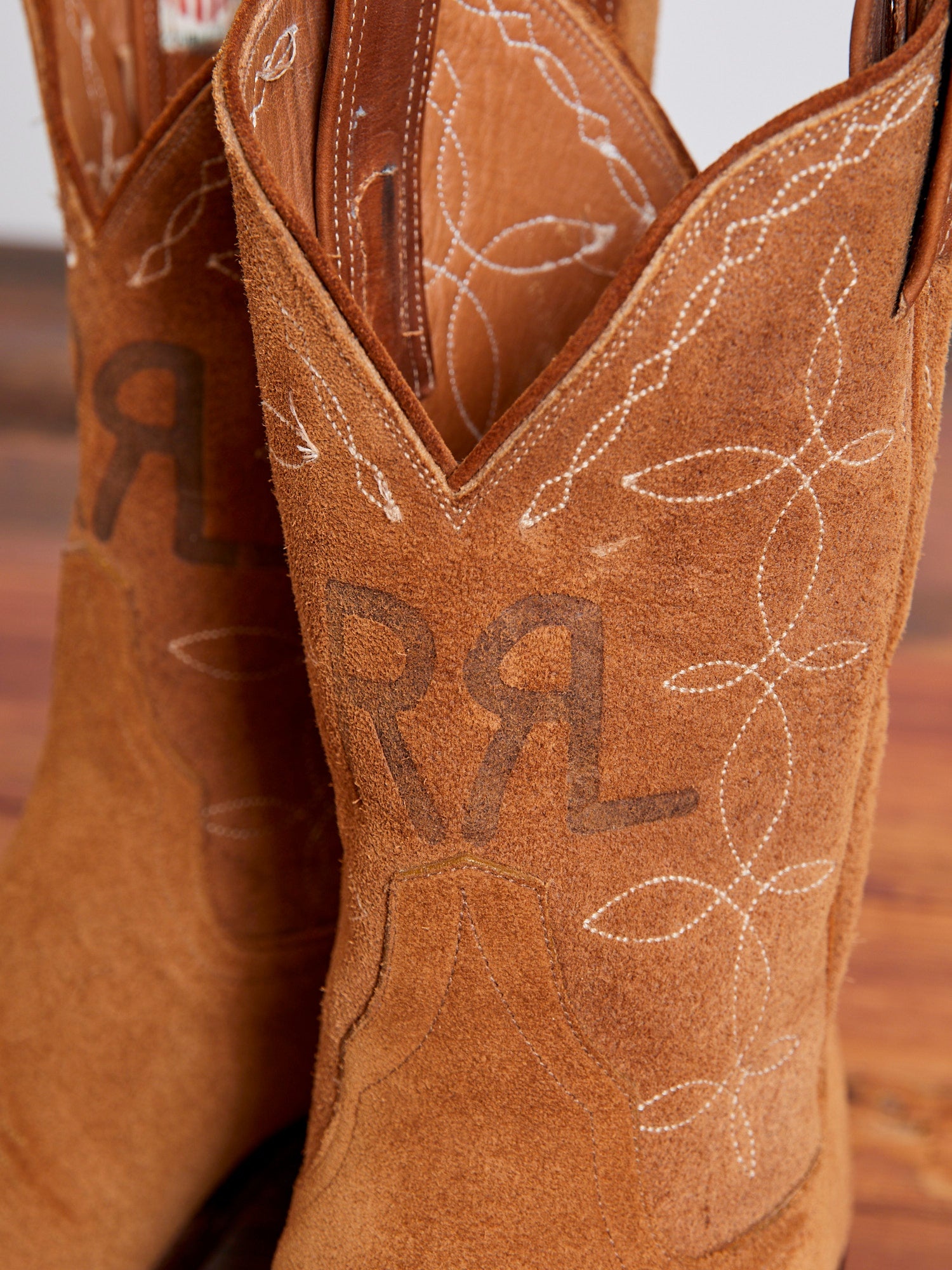 Plainview Suede Cowboy Boot in Light Java - 9