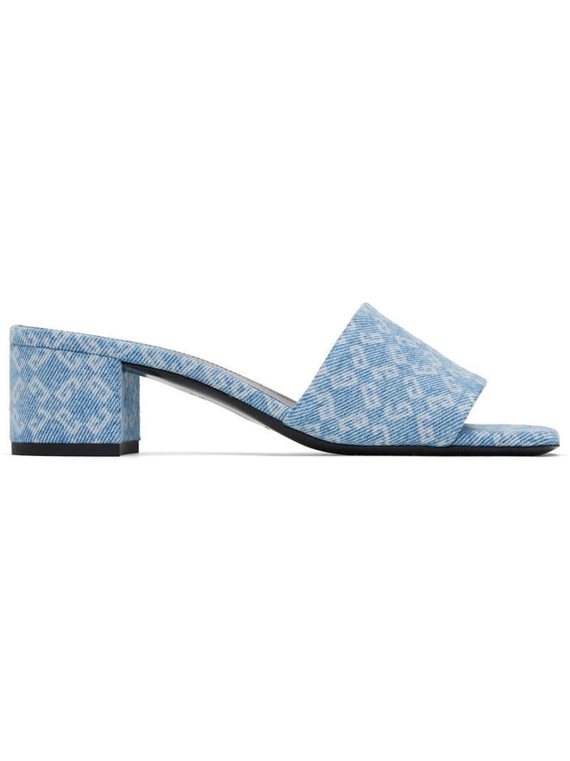 Blue 4G Heeled Sandals - 1