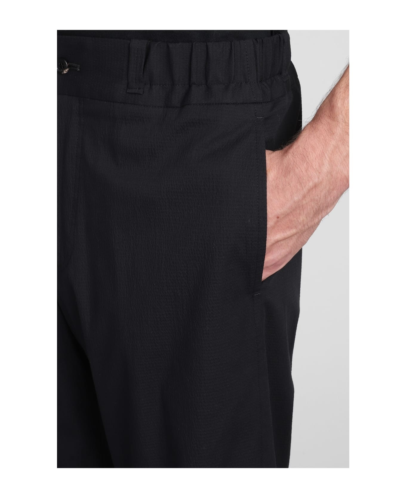 Pants In Black Cotton - 5