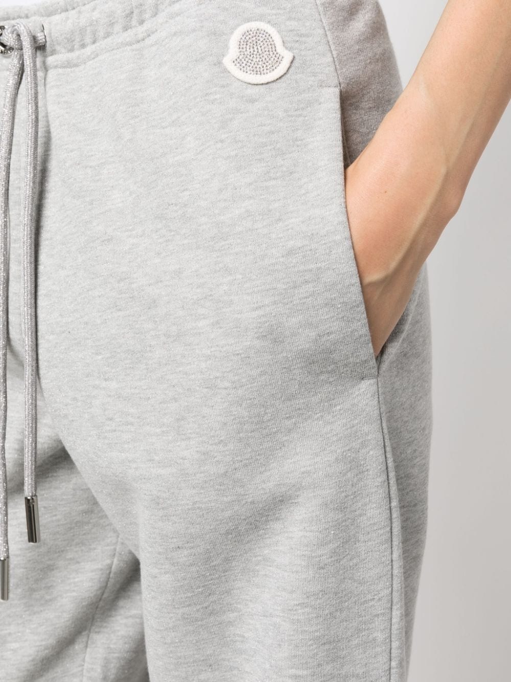 logo-patch cotton-blend track pants - 5