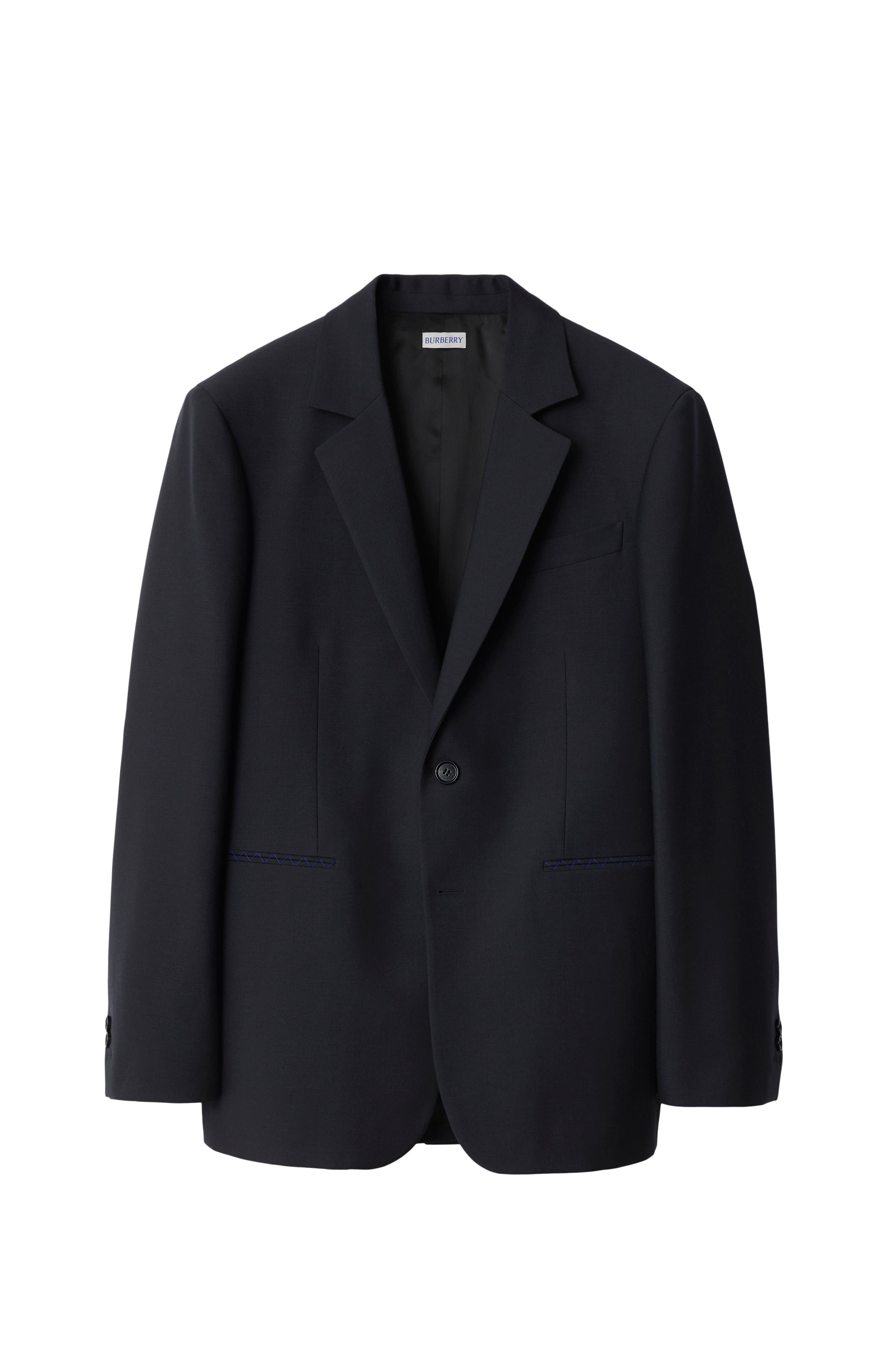 burberry Wool Tailored Jacket in Navy at Nordstrom - 1