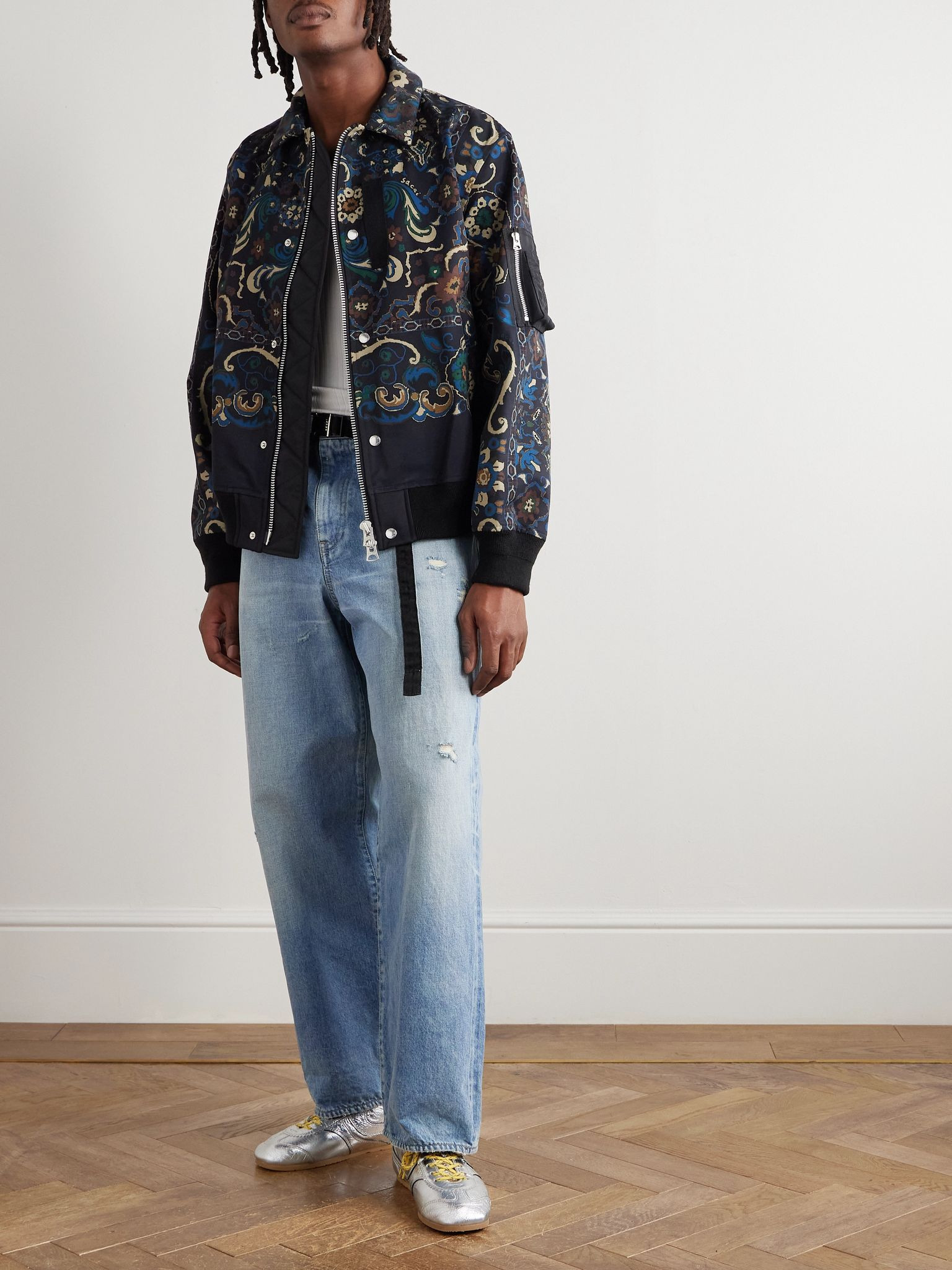+ BEYONDEXX Straight-Leg Belted Jeans Blue - 2